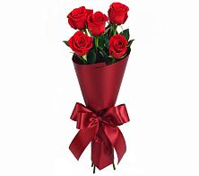 Букет 5 Красных роз Эдлесс Лав в Медногорске