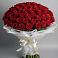 Букет 101 Красная роза Блэк Мэджик в Медногорске