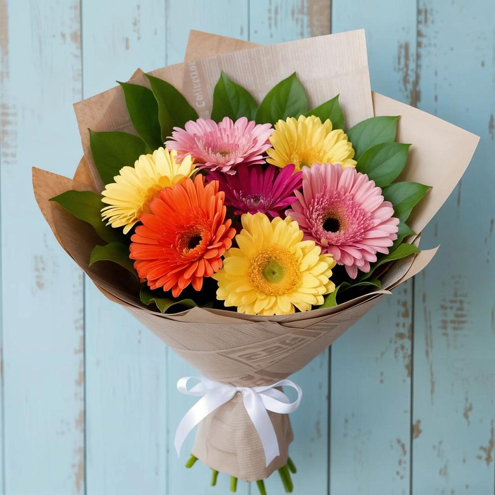 Букет цветов из: Герберы в Медногорске