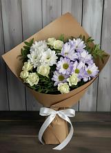 Букет цветов из:  Хризантемы и Розы в Медногорске