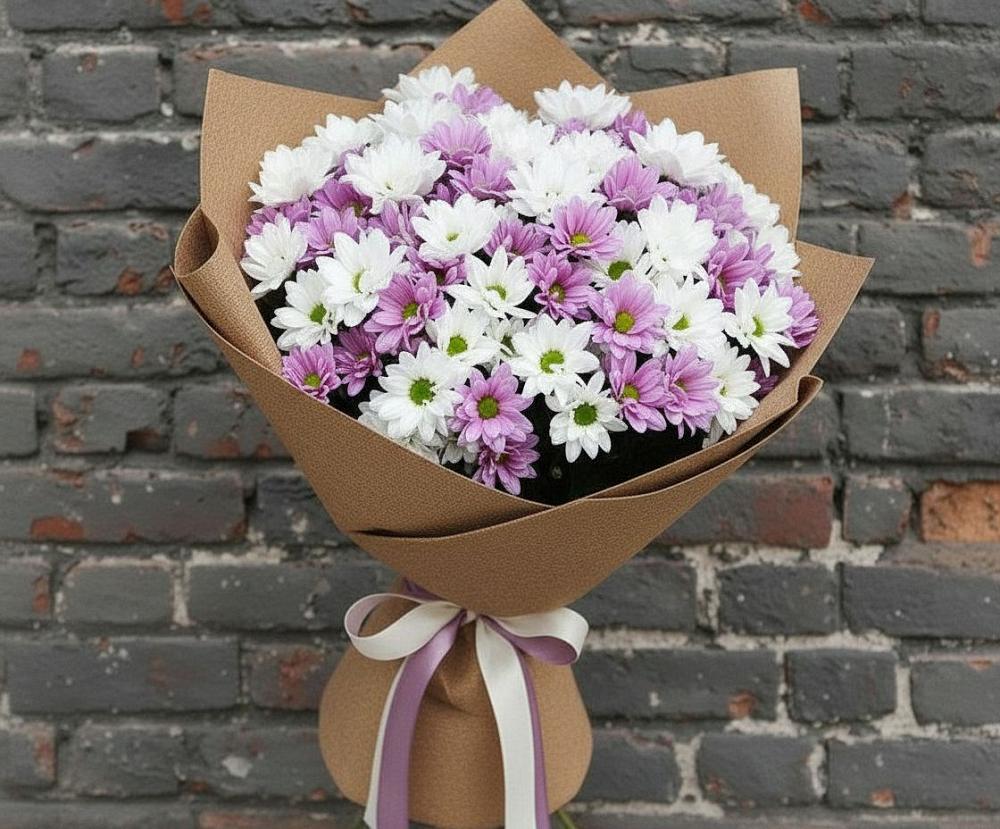 Букет цветов из: Хризантемы в Медногорске