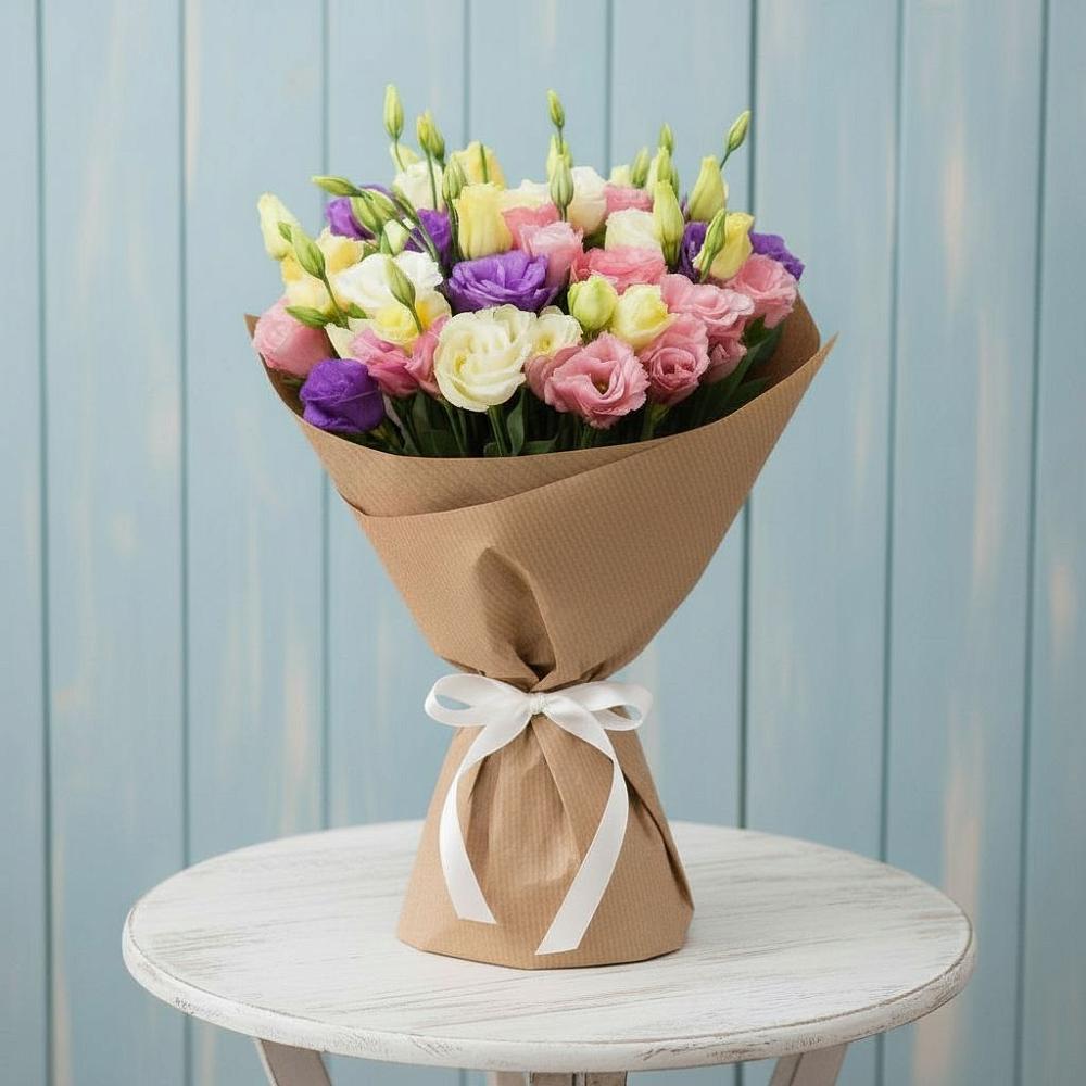 Букет цветов из: Лизиантусы в Медногорске