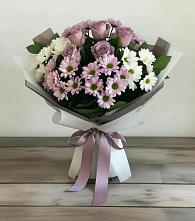 Букет цветов из:  Хризантемы и Розы в Медногорске