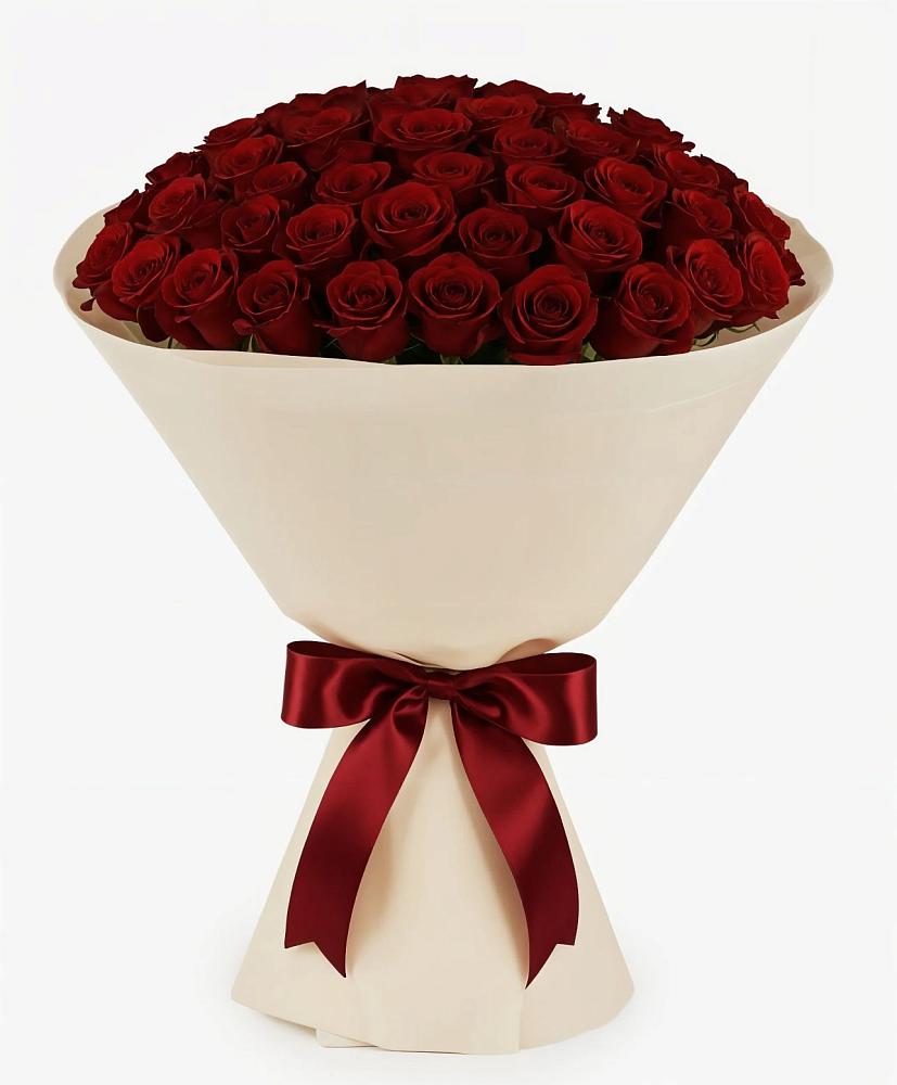 Букет 101 Бордовая роза Блэк Бакарра в Медногорске