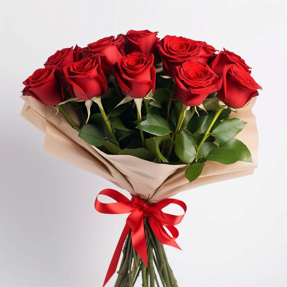 Букет 11 Красных роз Эдлесс Лав в Медногорске
