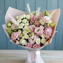 Букет цветов из:  Альстромерии и Розы в Медногорске