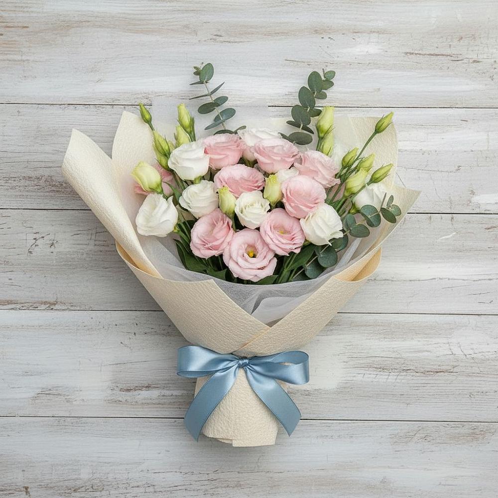 Букет цветов из: Лизиантусы в Медногорске